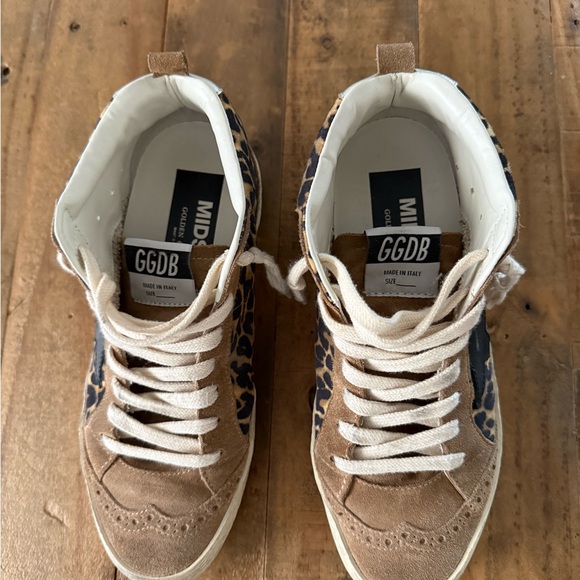 Golden Goose Leopard with black star sneakers - Picture 3 of 4